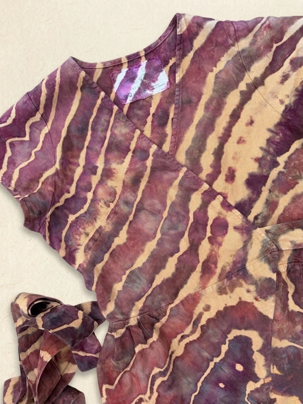 notPERFECTLINEN Ice Dyed Margaret Wrap Jumpsuit